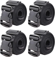 1.5 Adjustable Utility Straps with Buckle 4-Pack 9.5ft Luggage Bag Straps