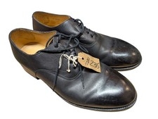 Genuine British Army Black Leather Officers Parade Service Shoes 10L UK #236