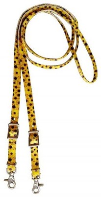 Showman 3/4'' x 8' Sunflower Nylon Contest Reins