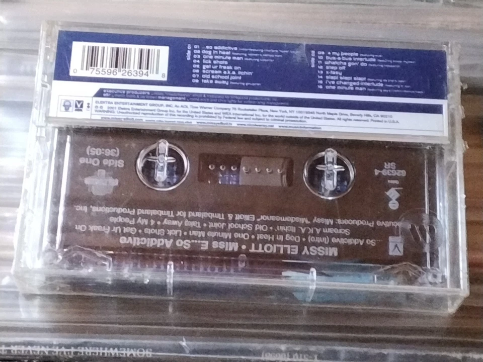 MISSY ELLIOTT MISS E... SO ADDICTIVE CASSETTE USA ED HYPE STICKER SEALED HIP HOP - Image 2 of 4