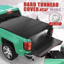 5.7FT Hard Tonneau Cover Truck Bed For 2019-2025 Chevy Silverado GMC Sierra 1500