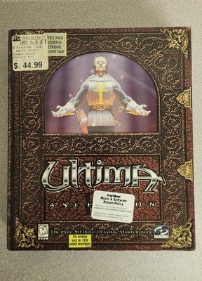 Ultima IX: Ascension PC 1999 Big Box Complete CD ROM Game With Map Cards Manuals