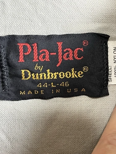 Pla-Jac By Dunbrooke Vintage Satin Jacket Kretschmar Deli  Adult Large Black image 4