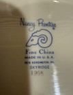 Nancy Prentiss SKYRIDGE Serving Bowl ~ 10"x7" 1965 Tiffany Blue ~ USA Fine China — photo 3
