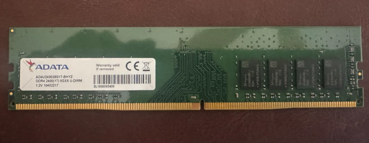 ADATA PC4-19200 (DDR4-2400) Bus Speed Computer RAM 8 GB Total