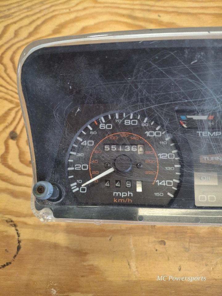 Velocímetro interestatal 84-87 Honda GL1200 velocímetro calibre grupo Goldwing 1200 Foto 4 de 4