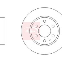 Iveco Daily Iv 2006-2016 Bremsscheibe Hinten (Einzeln) DSK2533