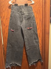 Vintage 1990s JNCO Skater jeans size 28x31 Wide Leg Embroidered Pant HandyGirl