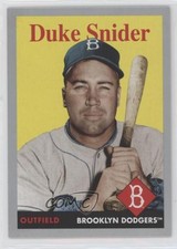 2019 Topps Archives 1958 Design Silver 8/99 Duke Snider #20 HOF 2g8