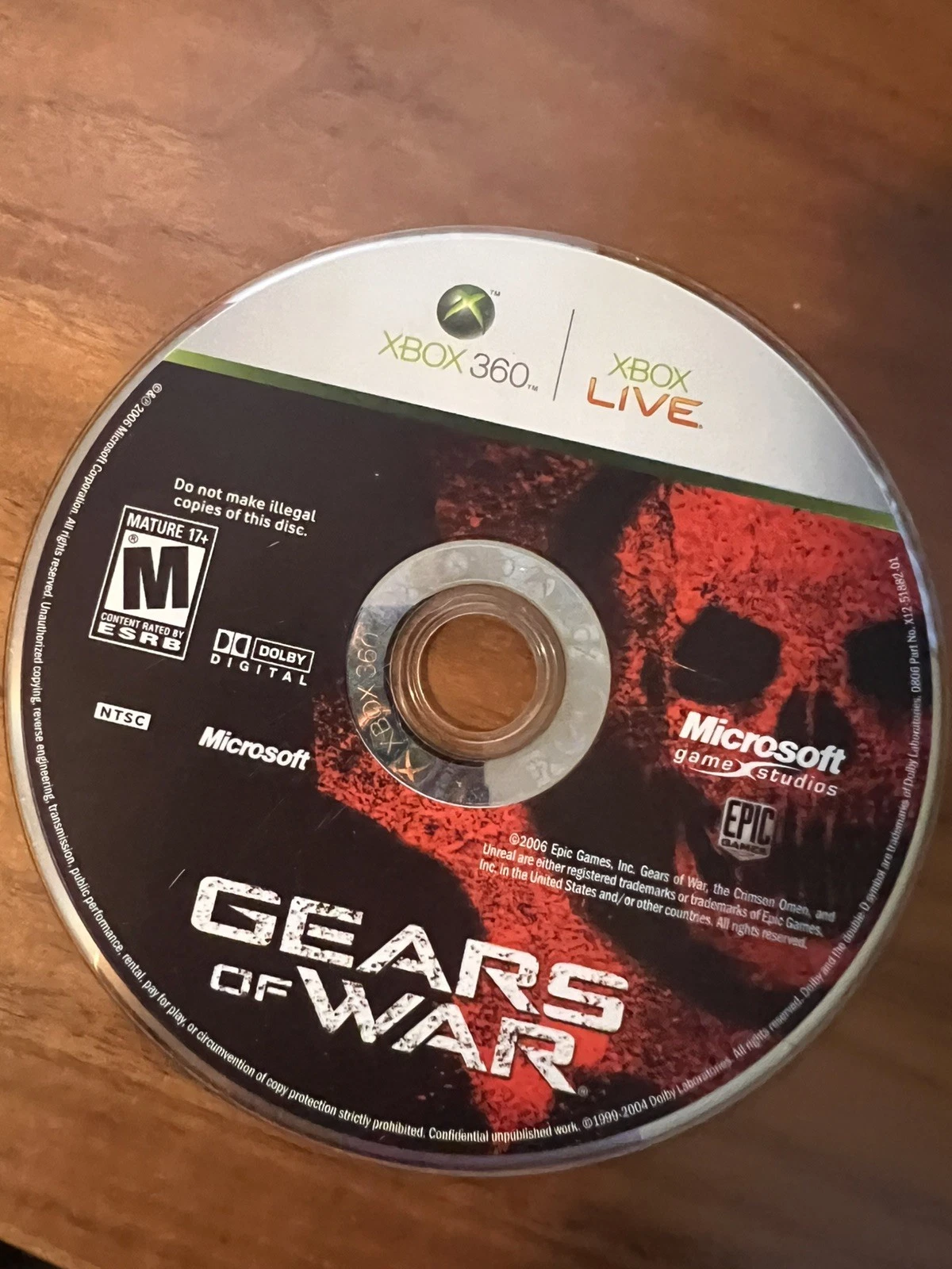 Gears of War - XBOX 360 (DISC ONLY / TESTED / NO TRACKING)