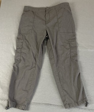 Social Standard by Sanctuary Cargo Pants Women's XL Gray Jogger Crop Stretch