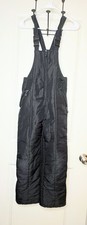 Athletic Works Youth L 12/14 Black Insulated Snow Bib Ski Pants Winter