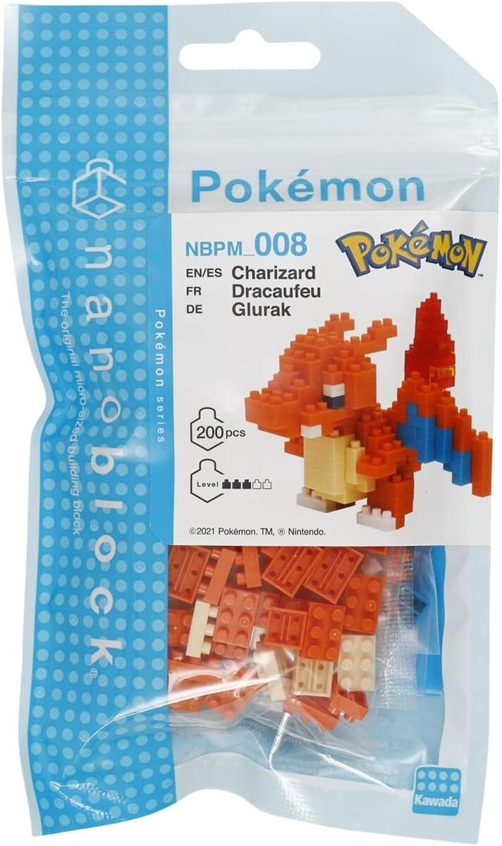 Nanoblock - Pokemon - Glurak - 200 Teile Merchandise *NEU*OVP*