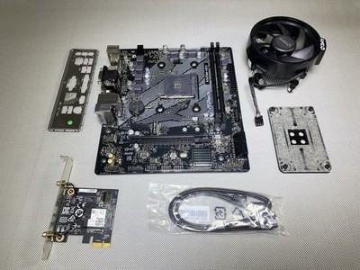 AsRock A520M-HDV AM4 mATX AMD DDR4 Motherboard w/ I/O & Cooler & More - Boots!