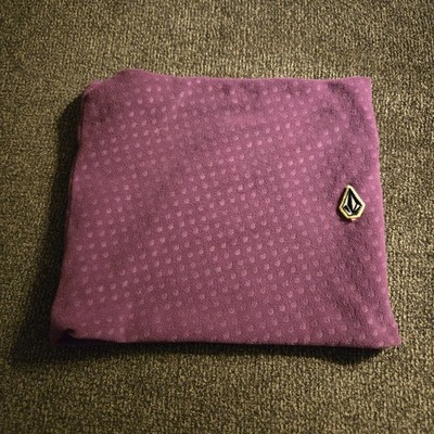 EUC Vintage Volcom Purple Knit Gaiter Adults OS 10'' Neck Warmer Embroidered Logo