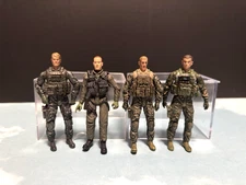 Blue Box Toys BBI Elite Force Series Military action figure lot of 4