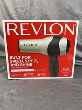 New Sealed Revlon Turbo Speed Hair Dryer 1875 Watts Silver and Black