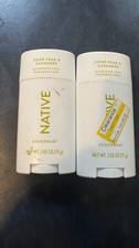 Lot Of 2 Native Crisp Pear  Cashmere Aluminum Free Deodorant 2.65 oz