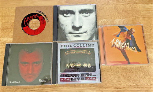 Phil Collins Lot of 5 CDs Includes RARE Single In the Air Tonight/I Missed Again