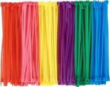 600Pcs 100 per Color Small Colored Zip Ties 4 Inch Multi-Color Zip Wire Tie fo
