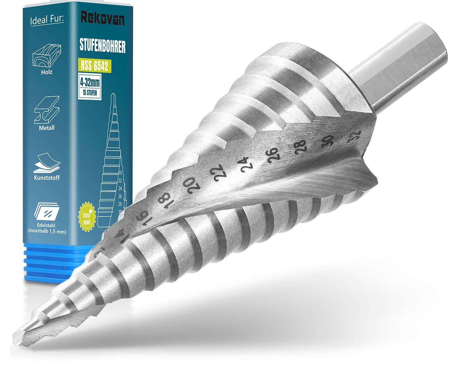 Fresa Conica Step Drill 4-32mm HSS 6542 M2 | Massima Precisione