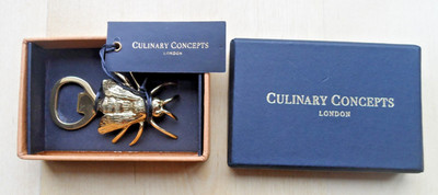 CULINARY CONCEPTS LONDON GOLD FINISH BUZZY BEE FLASCHENÖFFNER NEU