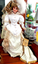 Franklin Mint Heirloom Kristina Original Annual Gibson Girl Christmas Doll 21"