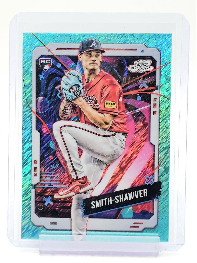 AJ SMITH-SHAWVER 2024 TOPPS COSMIC CHROME ROOKIE AQUA EQUINOX /199 Q5597