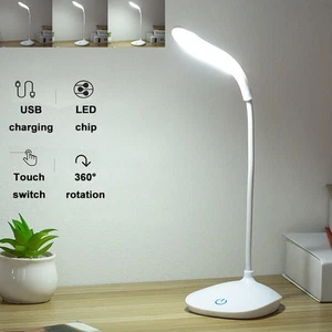 Dimmable LED Lampe de lecture côté lit du capteur de lumière de bureau USB Remboursé