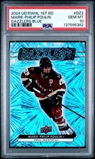 2024 UPPER DECK PWHL 1ST EDITION #DZ-2 MARIE-PHILIP POULIN DAZZLERS BLUE PSA 10