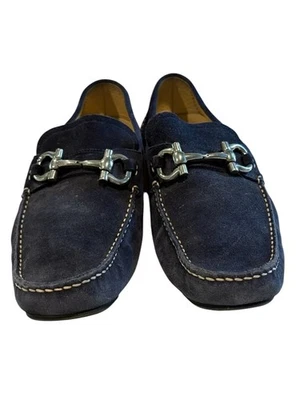 Salvatore Ferragamo NWB Atlante Casual Loafers Size 9.5 in Dark Blue Suede Salvatore Ferragamo NWB Atlante Casual Loafers Size 9.5 in  main image 4