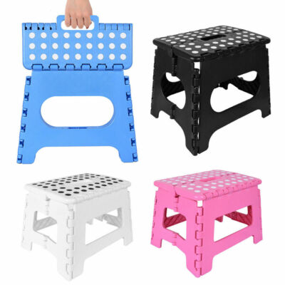 Small//Large Plastic Folding Step Stool Foldable Multi Purpose Dual Step Stool