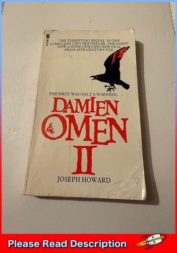 The Omen & Damien Omen II Paperback Book Bundle David Seltzer (1978) USED Futura - Imagen 7 de 15