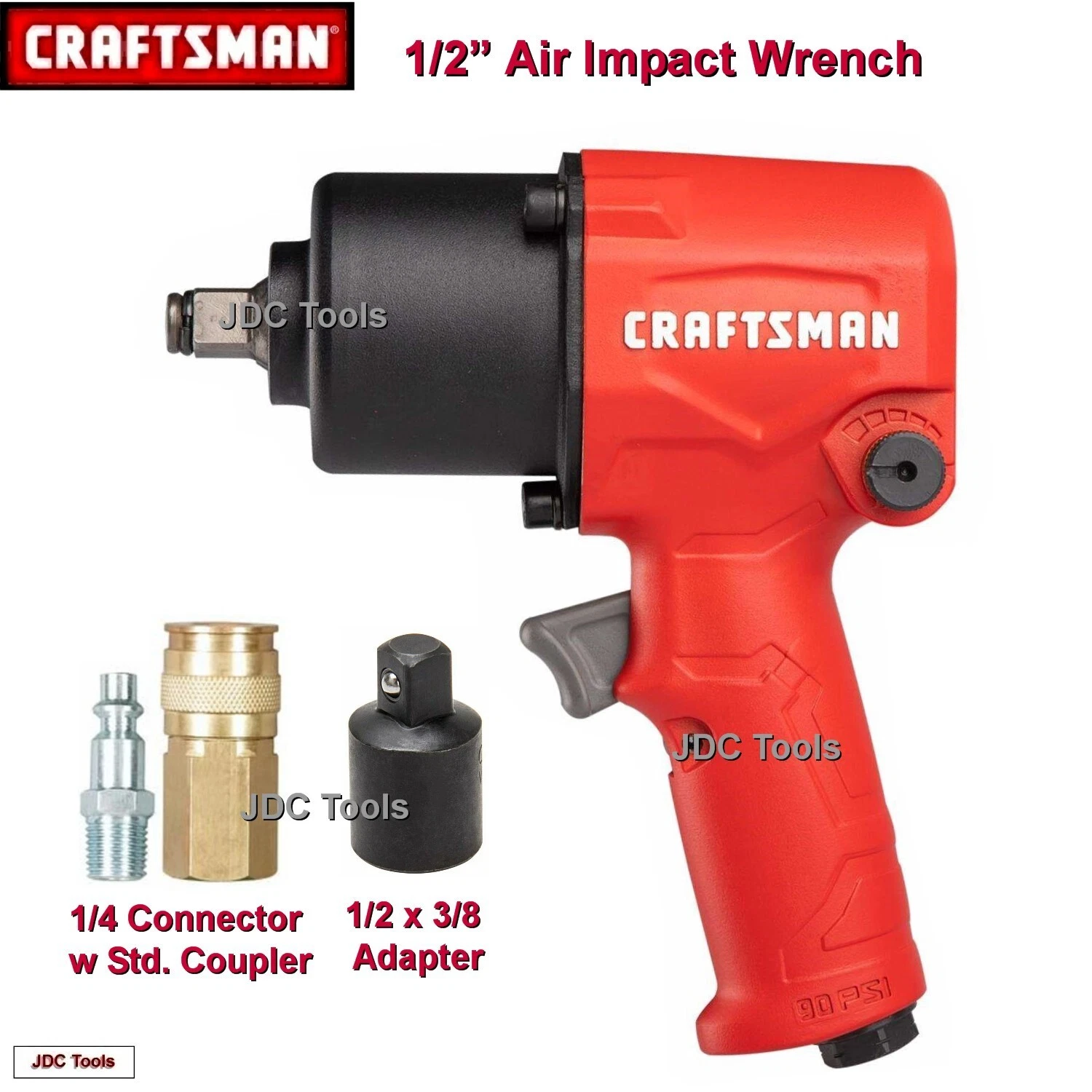 Craftsman 1 2 Drive Air Impact Wrench Pneumatic Gun 2 tools in 1 w Adapter in Nepal at NPR 17430 Rating 5