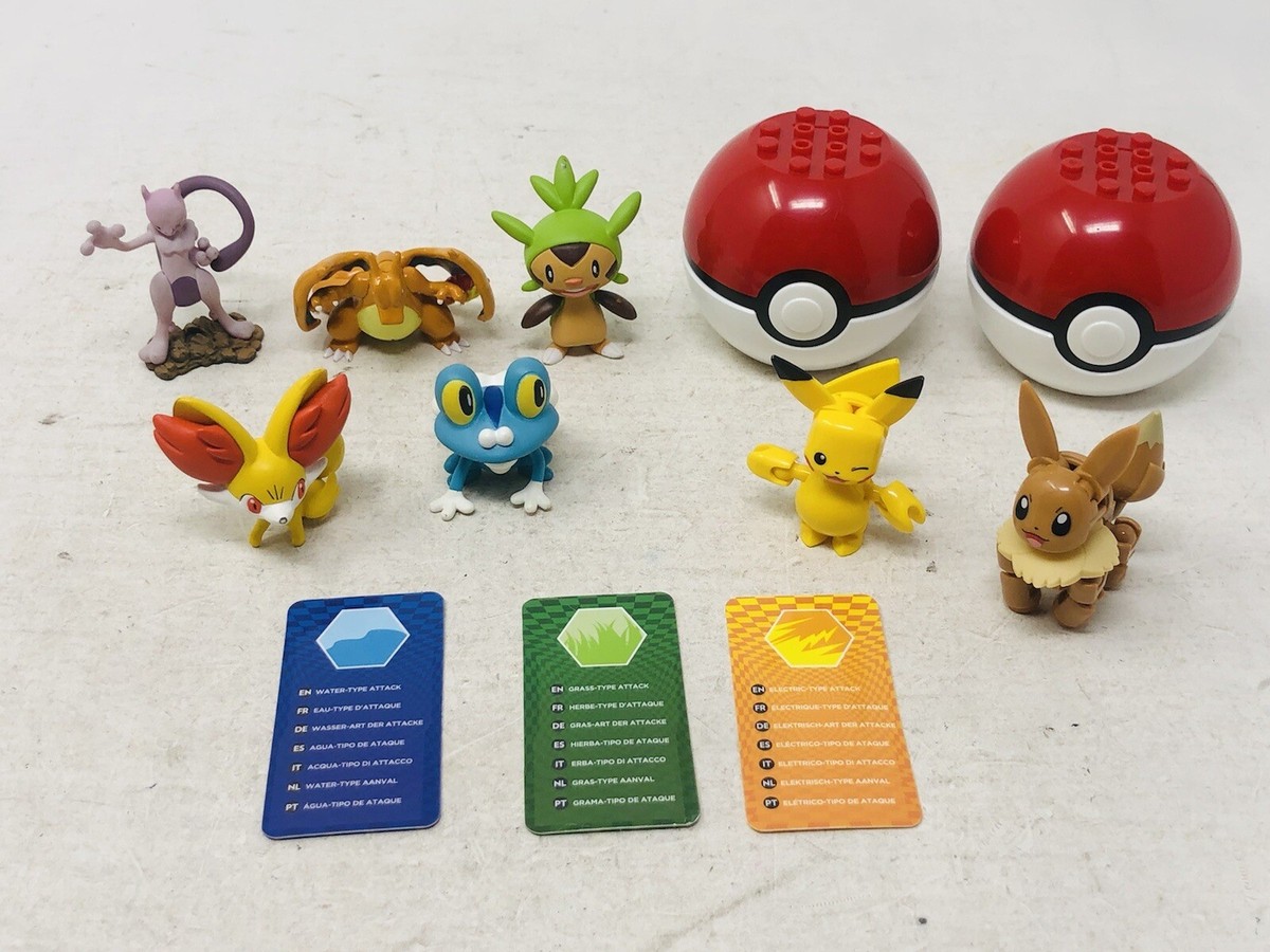 Mini Pokemon Figures Mixed Lot of 7 - Pikachu, Mewtwo, Charizard