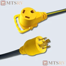 AP Products 30A 4-Prong Generator-to-Std (M/F) 18" Adapter w/E-Zee Grip 16-00526