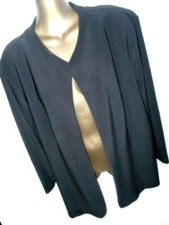 Frank Lyman Black Jacket 22 Edge To Edge Elbow Sleeve Bnwt - £155.00 (6924