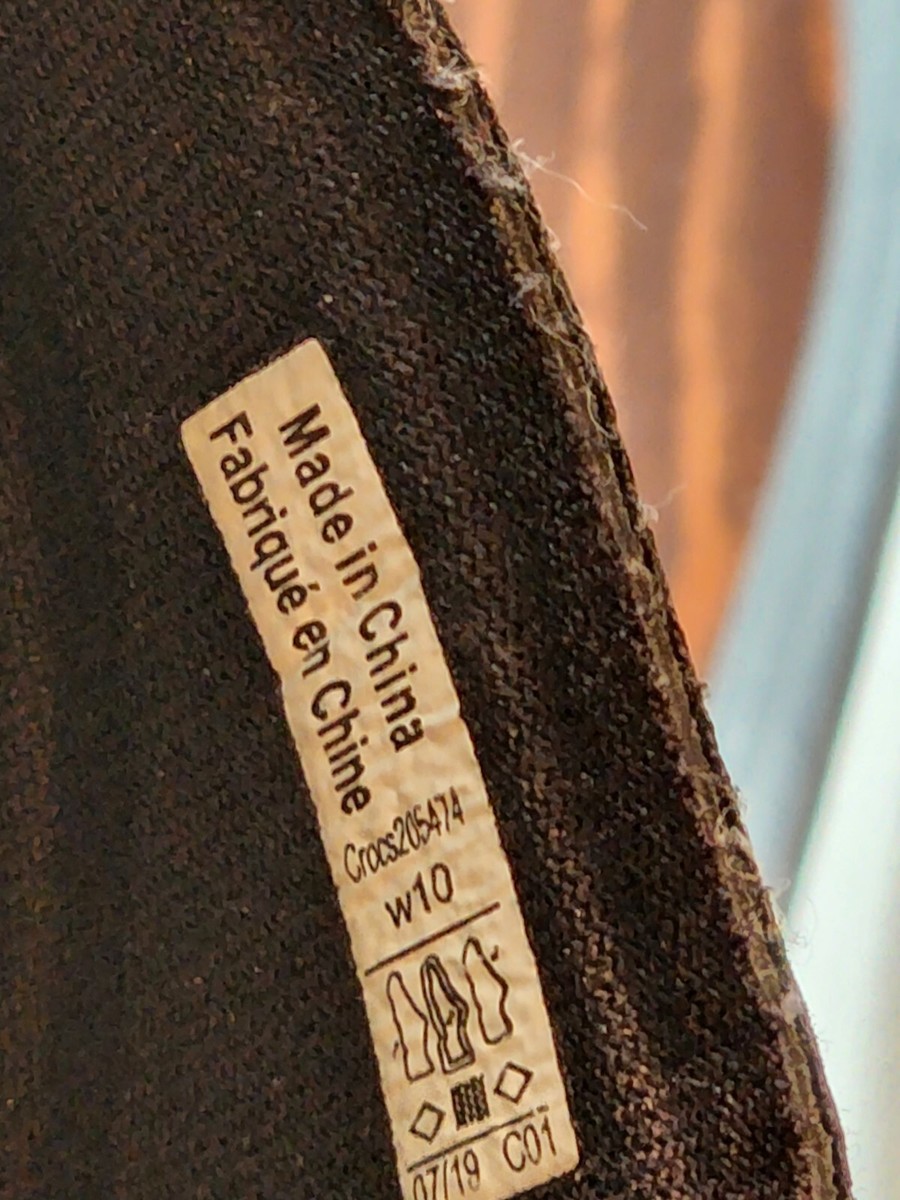 Crocs Women's Size 10 Reviva Comfort Slide Sandal in Black Gray