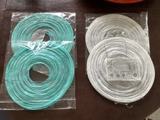 12" White and Blue Round Paper Lanterns, Even Ribbing, Hanging Decoration -4