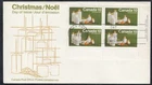 Canada Scott 608 LR Pl Blk FDC - 1972 Cheristmas Issue