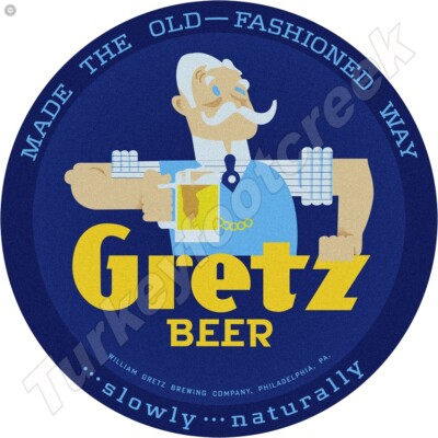 Gretz Beer 11.75'' Round Metal Sign
