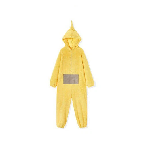 Kids Adult Teletubbies Costume Disi Onesis Lala Cosplay Jumpsuit Pajama Pajama - Picture 22 of 22