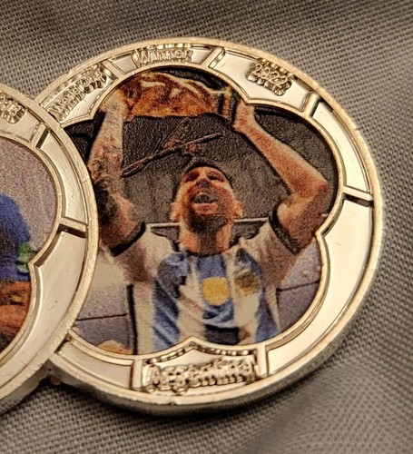 Pele Silver Coin 3 World Cup Wins Signed Messi Mbappe 2023 PSG Inter Miami MLS U - Picture 10 of 24