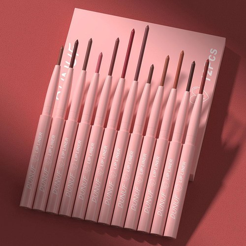 Lip Liner 12 Suit Soft Mist Velvet Matte Rotary Lipliner and GXU Natural U5R9 - Picture 19 of 23