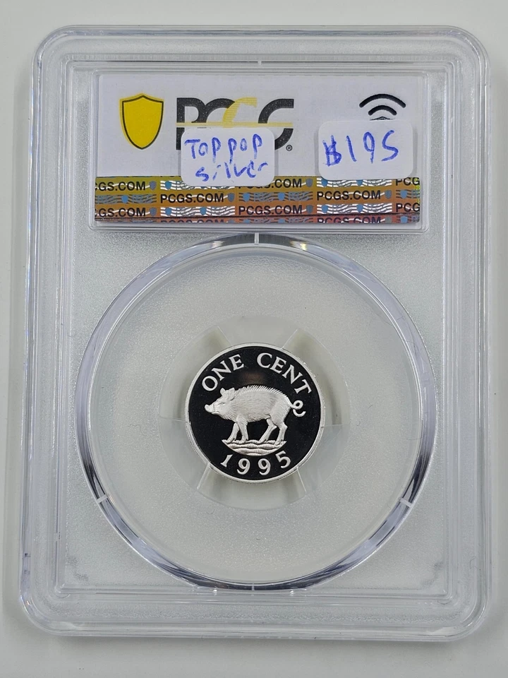 Bermudas 1995 1C PCGS PR70DCAM Foto 3 de 4