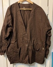 Unisex Brown Tafford Lab Coat XL Medical Professionals Uniform