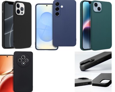 Back Case Mat TPU Cover Schutz Etui Hülle Schale Schutzhülle Tasche ver. Handy