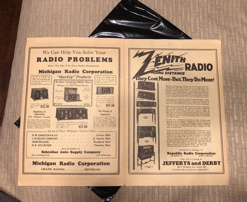 Vintage Tube Radio Advertising Detroit Area - Picture 3 of 6