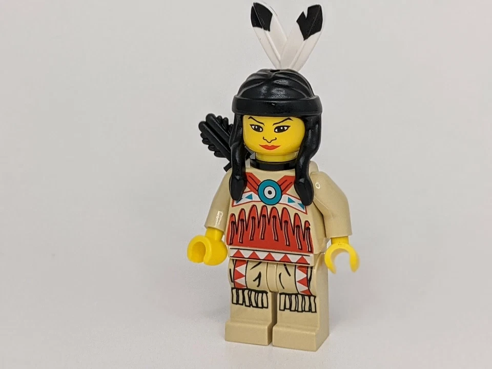 LEGO Western Indian Minifigura Minifigura Nativo Americano Arco y Carcaj Lote 018 Niña Foto 4 de 4