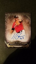 Henderson Alvarez 2015 Topps Tier One Autograph 291/349 Marlins Auto #NGA-HAL